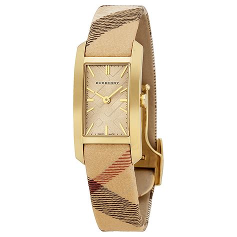 burberry watches gold plated|Burberry pioneer gold dial.